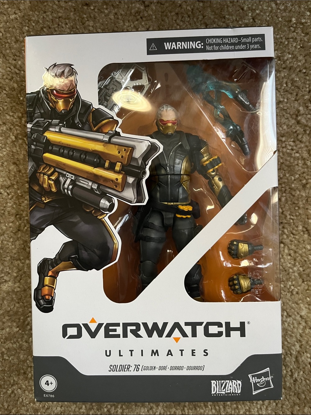 Overwatch Ultimates Soldier: 76 Action Figure - Black & Gold